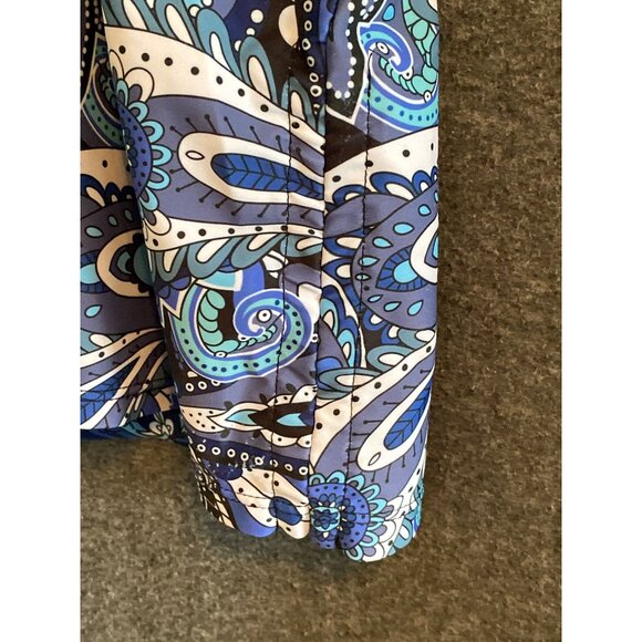 Womens XL Blue Paisley Print Tankini Top With Adjustable Straps & Tummy Control - Picture 9 of 11